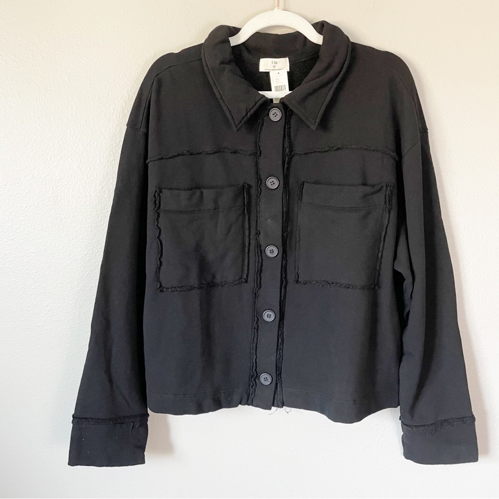 Anthropologie T.La Black Shacket